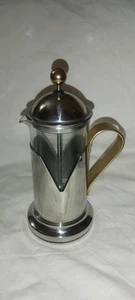 VEV Vigano Caffetteria Pressa Acciaio Inox e Ottone E Vetro Italia - Picture 1 of 14