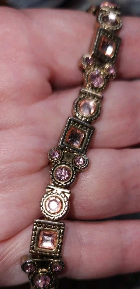 Lote 2 PULSEIRAS Disney ickey icon girls 1 rosa elástico e 1 gemas multicoloridas - Imagem 1 de 4