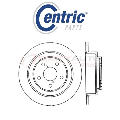 Centric Drilled Slotted Disc Brake Rotor for 2005-2006 Saab 9-2X 2.0L 2.5L st Foto 1 de 4