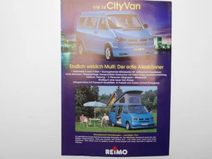 Prospekt Broschüre VW T4 REIMO Reisemobil-Center Cityvan City Van ed. 8/1995 - Picture 1 of 1