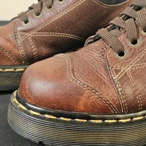 Scarpe Oxford Dr Martens 8651 Docs US 6 marroni pelle grossa made England anni 90 vintage - Foto 1 di 16