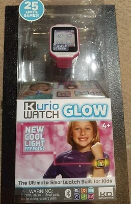 NEW KURIO WATCH GLOW PINK ULTIMATE SMARTWATCH BUILT FOR KIDS 25 APPS & GAMES - Image 1 of 4