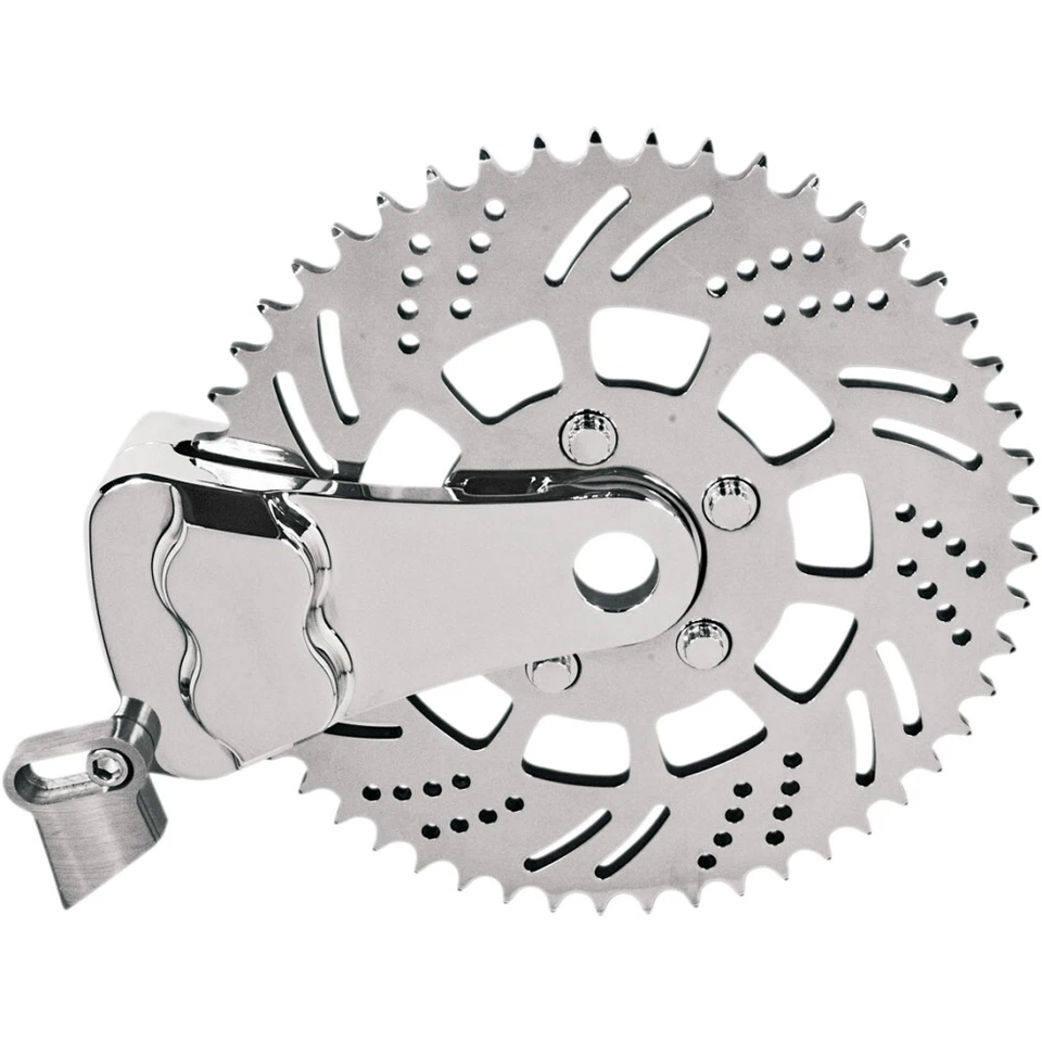 Hawg Halters Sprocket Brake Caliper - Left - Chrome | RKSBLCC351 - Image 1 of 1