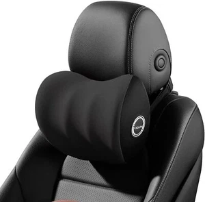 Car Memory Foam Neck Pillow Pain Relief with Adjustable Belt - Black - Picture 1 of 7
