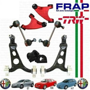 KIT BRACCI OSCILLANTI TRAPEZI INF + SUP RINFORZATI FRAP ALFA ROMEO 147 156 GT - Picture 1 of 3