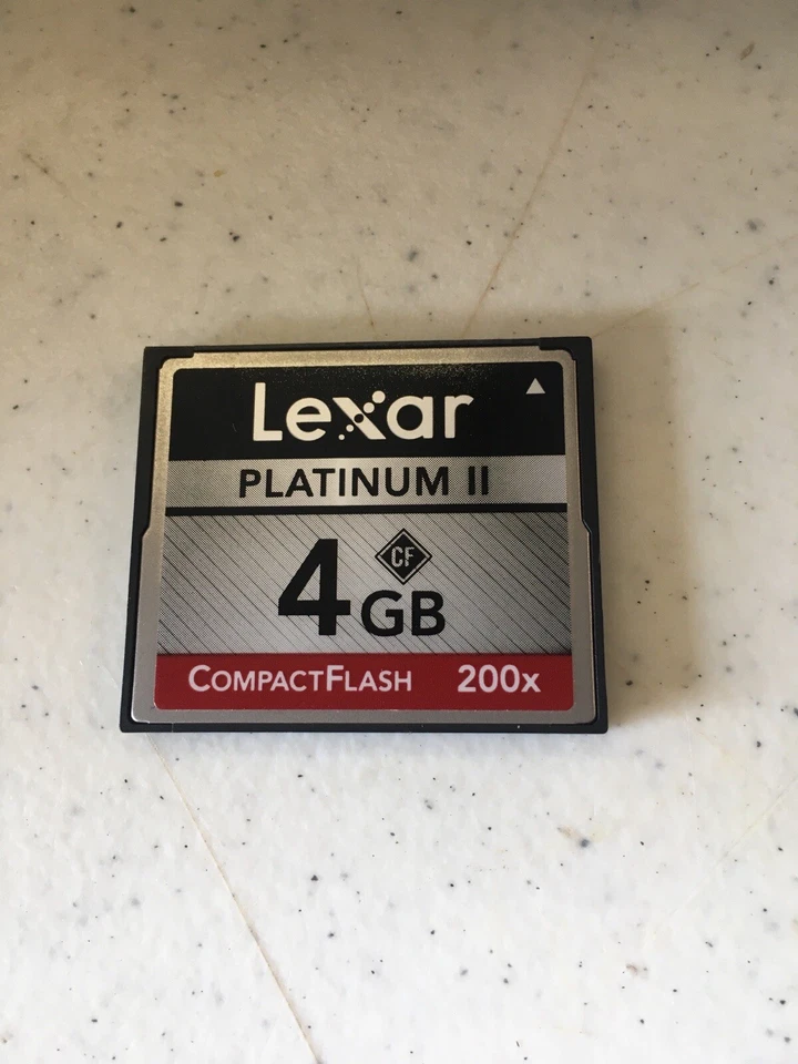 1pcs 4gb LEXAR Platinum II Compactflash for CF DSLR NIKON CANON  cameras - Image 1 of 2