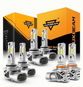 AUXBEAM Canbus LED Headlight High Low Fog 6500K For LEXUS GS 300 400 430 1998-04 - Picture 1 of 12