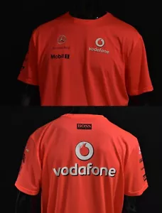 vodafone McLaren AMG Mercedes Benz Formula F1 Team Shirt (SIZE L adults) - Picture 1 of 14