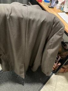 EXTREMELY RARE TOP  CONDITION MENS DRESS HOUNDSTOOTH WOOL TASSO ELBA 48 REG - Picture 1 of 9