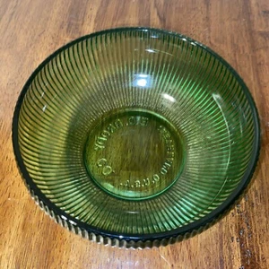 Vintage E.O. Brody Co. Depression Glass Avocado Green Bowl Dish Kitchen Ohio - Picture 1 of 5