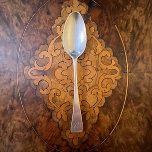 Antique Georgian 1780 Sterling Silver Tea Spoon - Foto 1 di 4