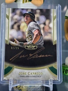 2021 Jose Canseco Topps Tier One Auto /25 Prime Performers Bronze Ink - Picture 1 of 2
