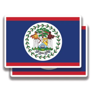 BELIZE FLAG DECAL 2 Stickers Bogo For Car Bumper Truck 4x4 2 For 1 - Picture 1 of 1