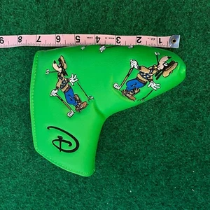 NEW Disney Golf Goofy Putter Cover Taking a Drop Blade Bright Green Magnetic - Picture 1 of 5