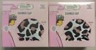 The Vintage Cosmetic Company Shower Cap  in Leopard Print. Lot of 2 