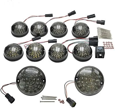 Kit de actualización de lámpara de luz LED de humo de 10 piezas para Land Rover Defender 90-16 90/110 83-90 Foto 1 de 4