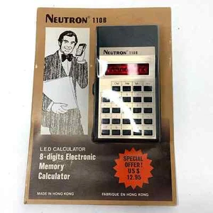 Vintage 1970’s Neutron 110B Electronic Memory Calculator New in Package - Picture 1 of 1