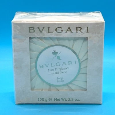 Barra de jabón blanco Bvlgari Eau Parfumee - grande 150 g/5,3 oz - ¡Nuevo y sellado en caja! Foto 1 de 4