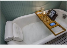 EXTSUD Cuscino per Vasca da Bagno con 6 Ventose Cuscino Poggiatesta Ergonomico--