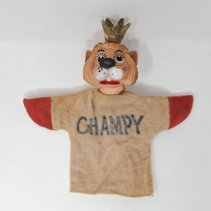 Champy Lion Head w/ Crown Hand Puppet Wheaties Cereal 1950s - Picture 1 of 9