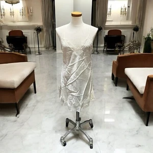 Vintage Gold Label Victoria’s Secret Lace Slip Dress Petite White Lingerie NWT - Picture 1 of 15