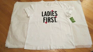 Kate Spade NY Broome Street Ladies First Tee White Size Medium $68 Authentic NWT - Picture 1 of 5