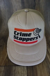 Trucker Hat Crime Stoppers  Police Vintage Foam Mesh Strapback  Cap #15 - Picture 1 of 5