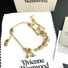 Vivienne Westwood Bracelet Orb Skull Ariel Skeleton Mermaid Gold no Box