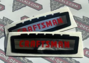 Craftsman vintage 1958 60’s style box Crown Red, Black Chrome 3 1/2” Set Of 2 - Picture 1 of 1