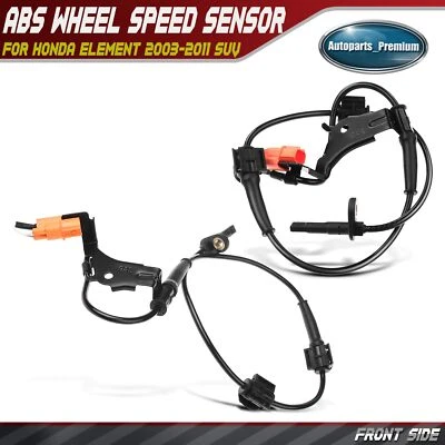 2 件前侧 ABS 车轮速度传感器适用于本田 Element 2003 - 2011 Sport Utility — 第 1/4 张图片