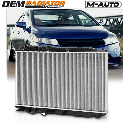 2922 Aluminum Core Radiator OE Replacement fit 2006-2011 Honda Civic 1.8 AT/MT - Image 1 of 4