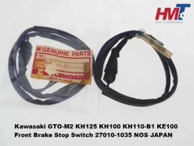 Interruptor de parada de freno delantero F6 F7 G4TR KV100 KM100 KH125 KE100 Kawasaki 27010-1035 Foto 1 de 4