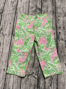 Girl’s Lilly Pulitzer Musical Monkeys Capri Cropped Pants  Size 5 - Picture 1 of 9