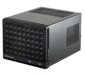 Silverstone SST-SG13B (black, mesh front panel) Mini-DTX/Mini-ITX Sugo SFF Case - Picture 1 of 6