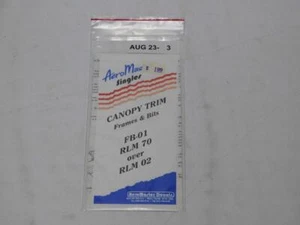 Aero Master Canopy Trim Frames & Bits FB-01 German RLM 70 Over RLM 02 Decal NEW - Picture 1 of 1