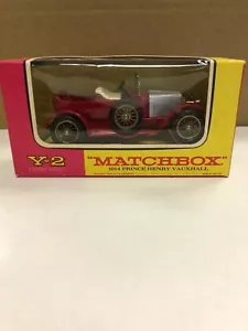 MATCHBOX LESNEY MODELS OF YESTERYEAR BOXED 1914 PRINCE HENRY VAUXHALL Y2-3 1970 - Picture 1 of 5