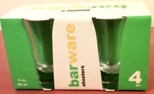 (4) Luminarc Shot Glasses SHOOTERS Barware - 4- 2 oz, 3 3/8" Tall (NEW) - Picture 1 of 2