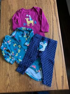 Carters Baby Girl 3 Pc Outfit Size 6 Months