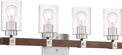 Nuvo Lighting 60/6964 Arabel 4 Light 28"W Bathroom Vanity Light - Brushed Nickel - Image 1 of 4