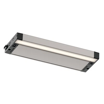Kichler 6UCSK12 Nickel/Red 6U Series 12" Led Under Cabinet Light - 2700K/3000K - Image 1 of 3