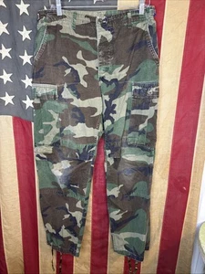 Medium Short - US Army USAF USMC BDU Cargo Pants Woodland Camo 5424 - Picture 1 of 11