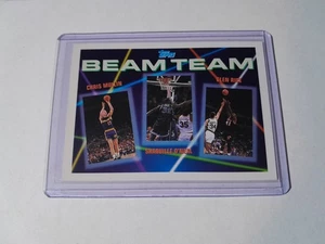 1992-93 Topps - Beam Team Shaquille O'Neal, Chris Mullin, Glen Rice #7 (RC) - Picture 1 of 2