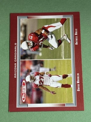 David Macklin / Antrel Rolle 2006 Topps Total Red Arizona Cardinals #59 U309 - Image 1 of 2