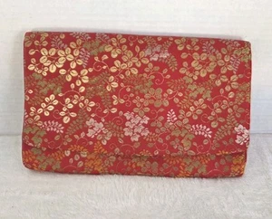 Vintage Floral Clutch Evening Bag Purse No Strap Corii Tokyo Japan Brand - Picture 1 of 11