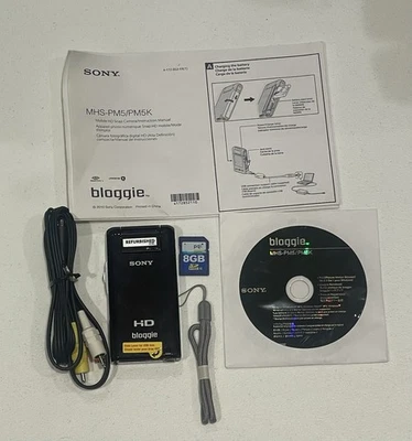 Sony Bloggie MHS-PM5/PM5K HD Pocket Camcorder Purple – No Battery or Charger - Image 1 of 4