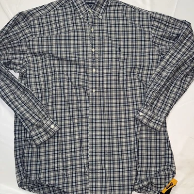 Ralph Lauren Спортивная рубашка в клетку на пуговицах мужской размер L - Изображение 1 из 4