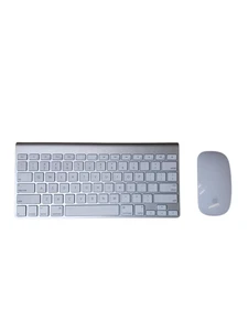 Apple A1314 Wireless Bluetooth Keyboard & A1296 Magic Mouse Tested Working - Picture 1 of 8