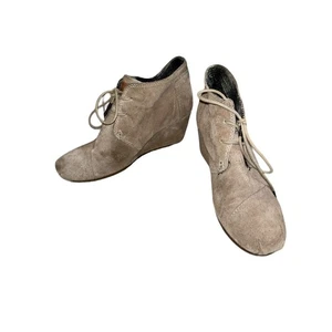 Toms Desert Keilabsatz-Booties Damengröße 7,5 braunes Wildleder - Bild 1 von 11