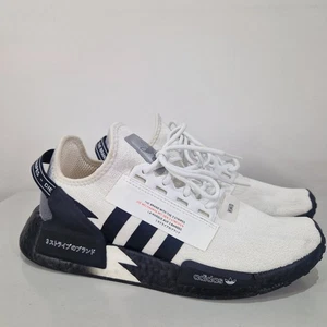 Adidas Originals NMD R1 V2 Schwarz Weiß Turnschuhe Größe UK 7,5 Herren  - Bild 1 von 11