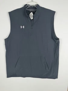 Under Armour Pullover 1/4 Zip XL Weste ärmellos Performance grau Golf Neu mit Etikett - Bild 1 von 6